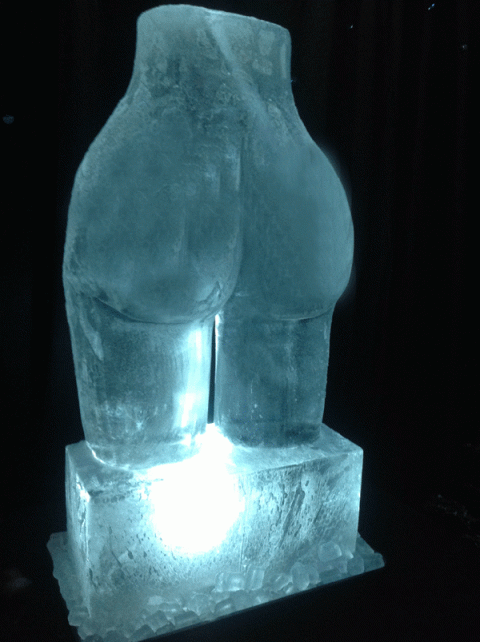 Kim Kadashian's Internet crashing Bottom Vodka Luge from Passion for Ice