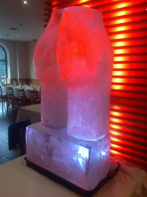 A Bottom Vodka Luge from Passion for Ice