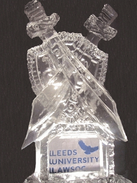 Leeds Law Society Vodka Luge from Passion for Ice