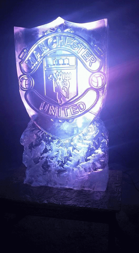 Manchester United Vodka Luge from Passion for Ice