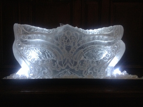 Masquerade Mask Vodka Luge from Passion for Ice