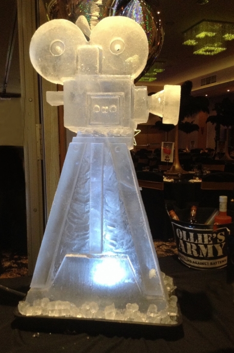 Ollies Army Movie Camera Vodka Luge from Passion for Ice