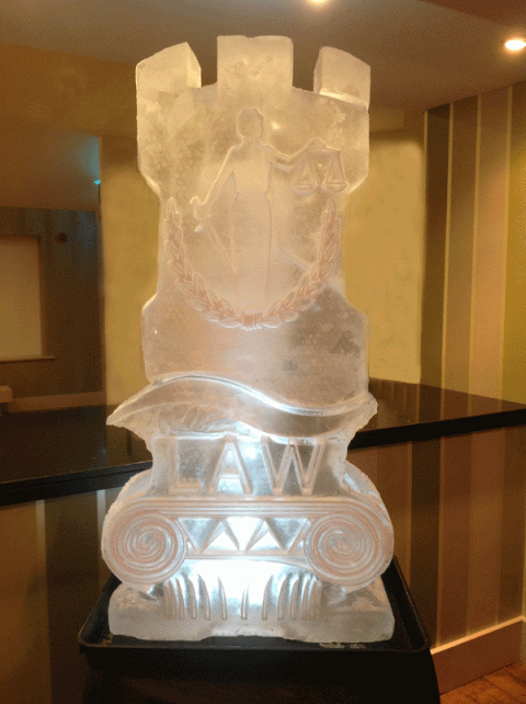 Nottingham Law Society Vodka Luge from Passion for Ice