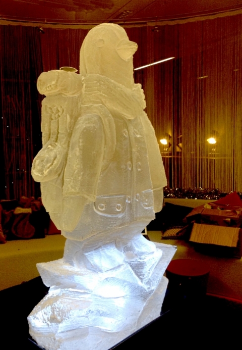 British Gas Penguin Vodka Luge from Passion for Ice