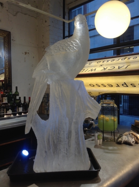 Pheasant Vodka Luge from Passion for Ice