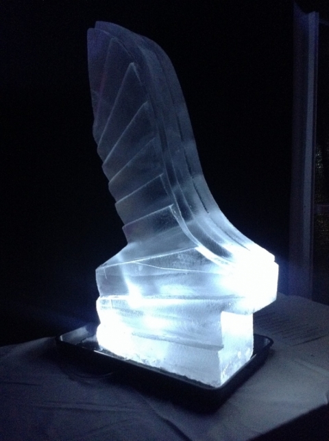 Elegant Wedding Ski Jump Vodka Luge from Passion for Ice