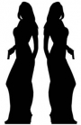 Two Female Secret Agent Silhouettes  from Passion for Ice
