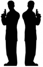 Two Male Secret Agent Silhouettes  from Passion for Ice